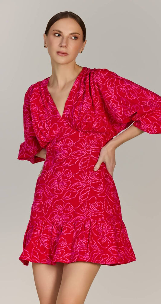 Vestido Norela Corto Rojo