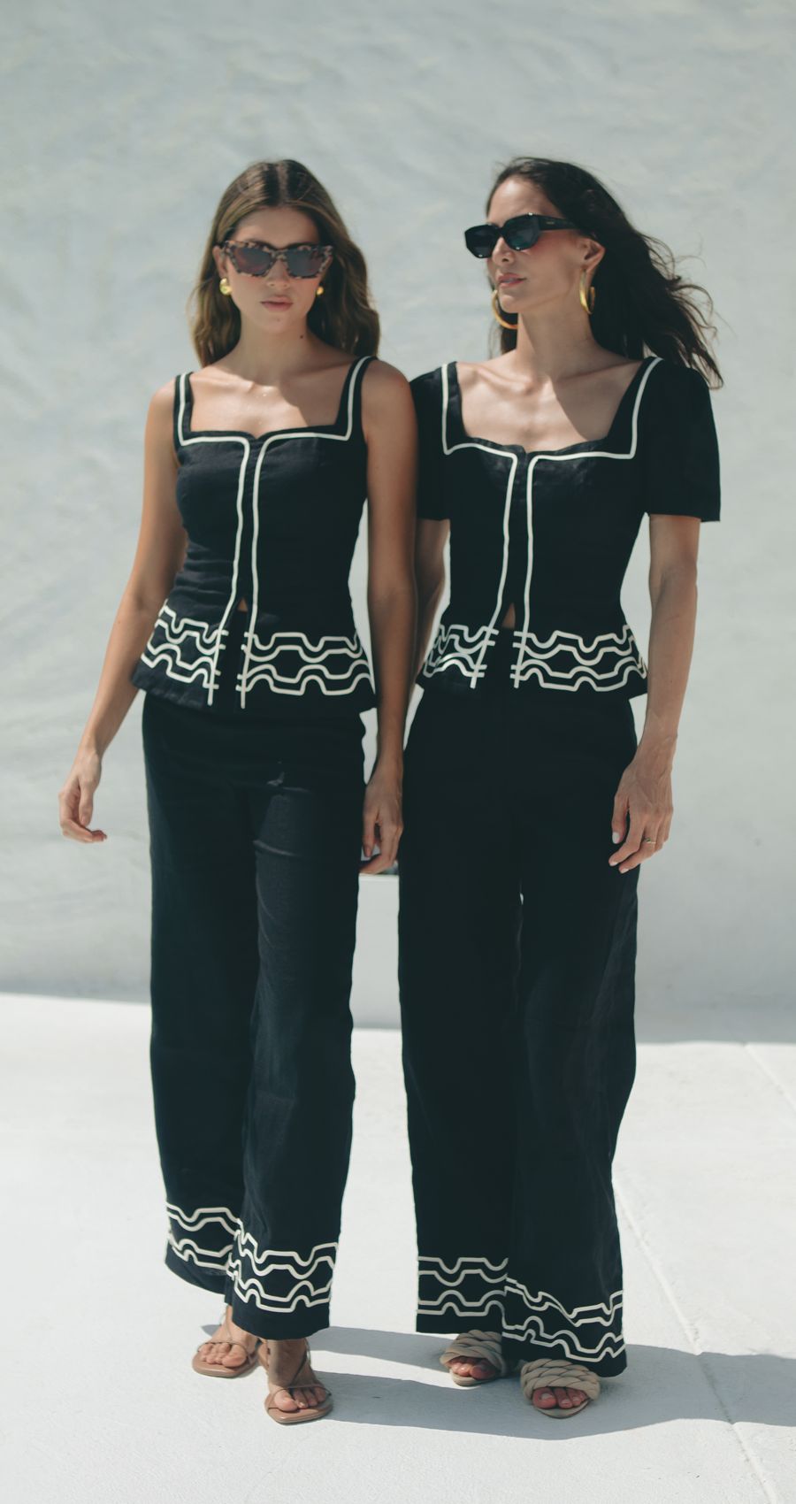 Set Chaqueta Kelly Pantalon Lino Negro