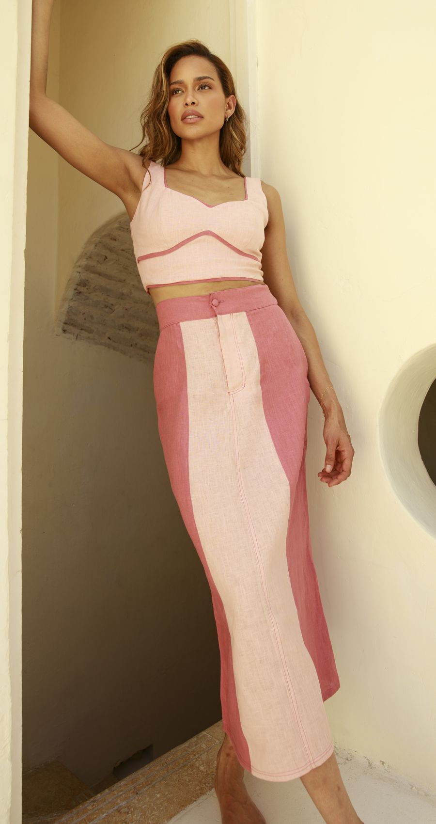 Falda Rosada Andrea Tovar