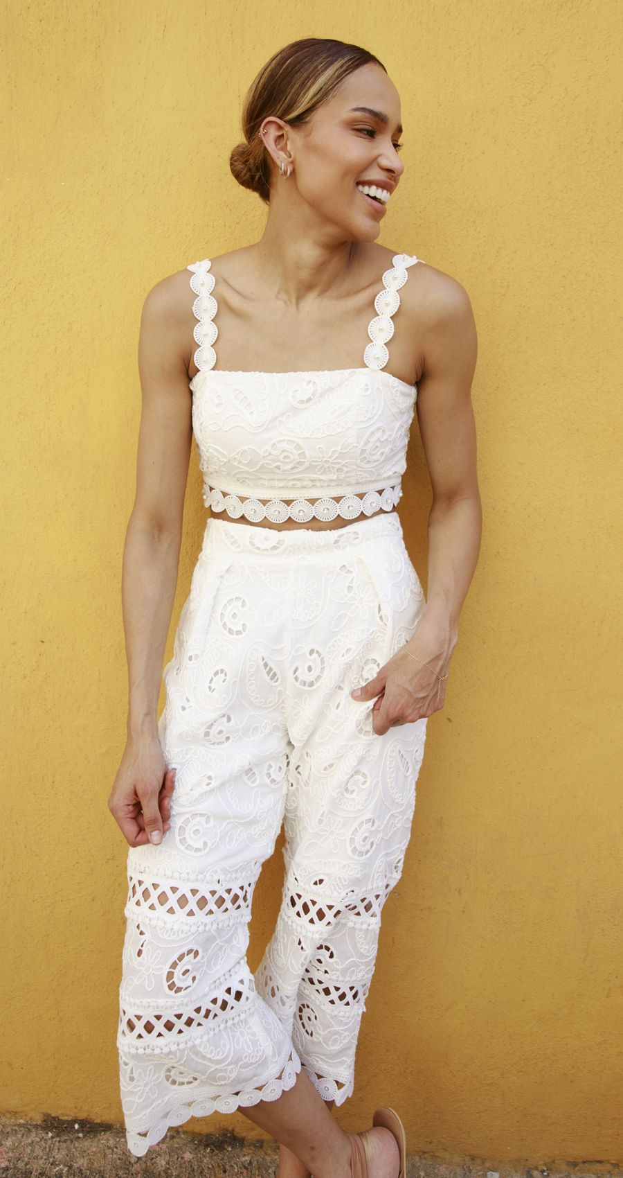 Set Blanco Andrea Tovar Capri Top