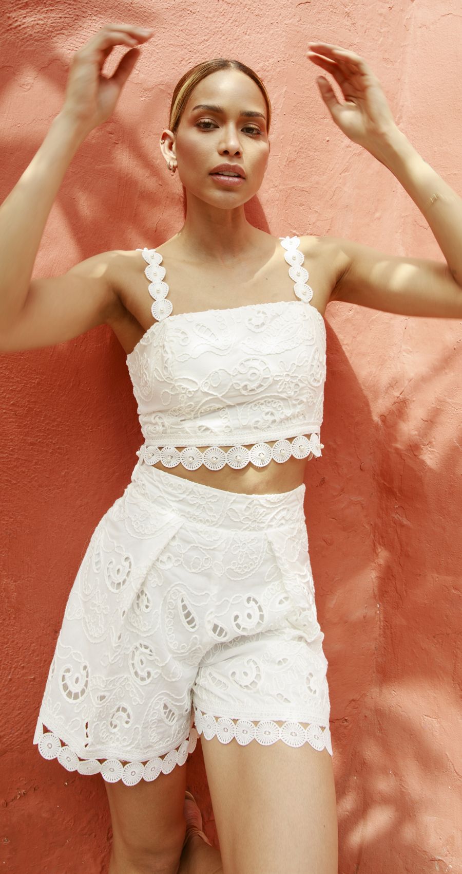 Set Blanco Andrea Tovar Short Top