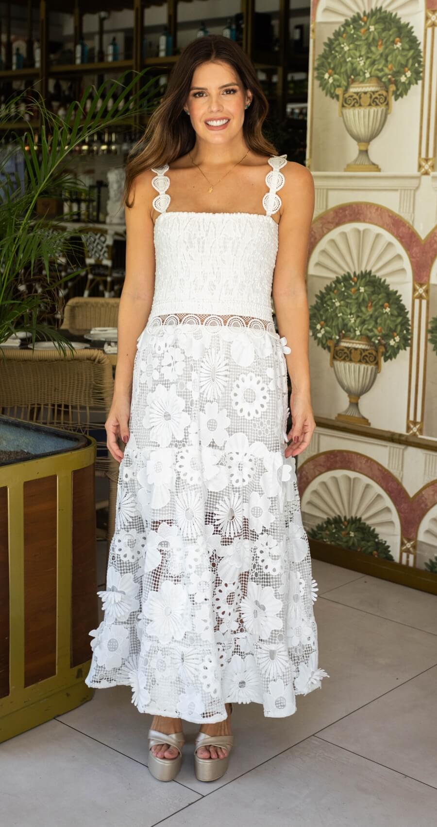 Vestido Lia Midi Blanco
