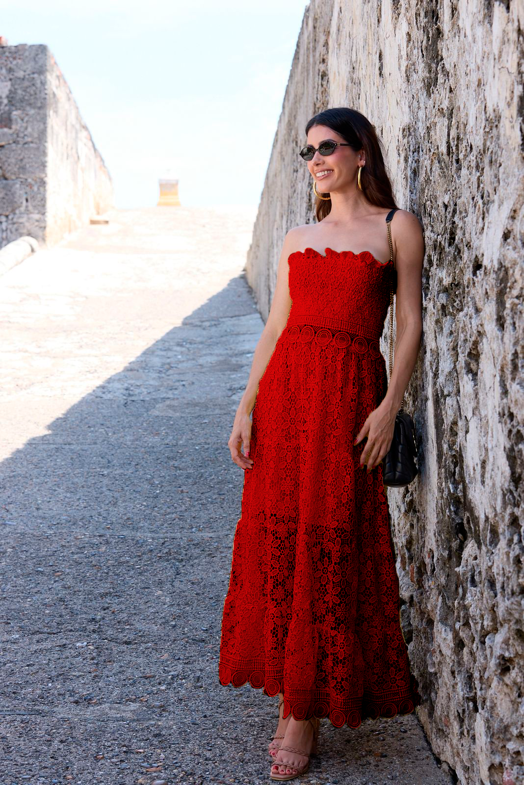 Vestido Lia Midi Rojo