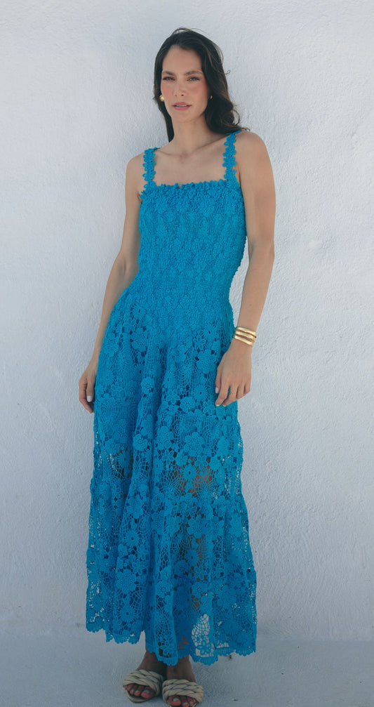 Vestido Lia Midi Azul