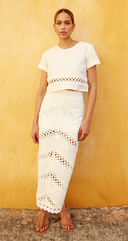 Set Top blusa - falda encontrada